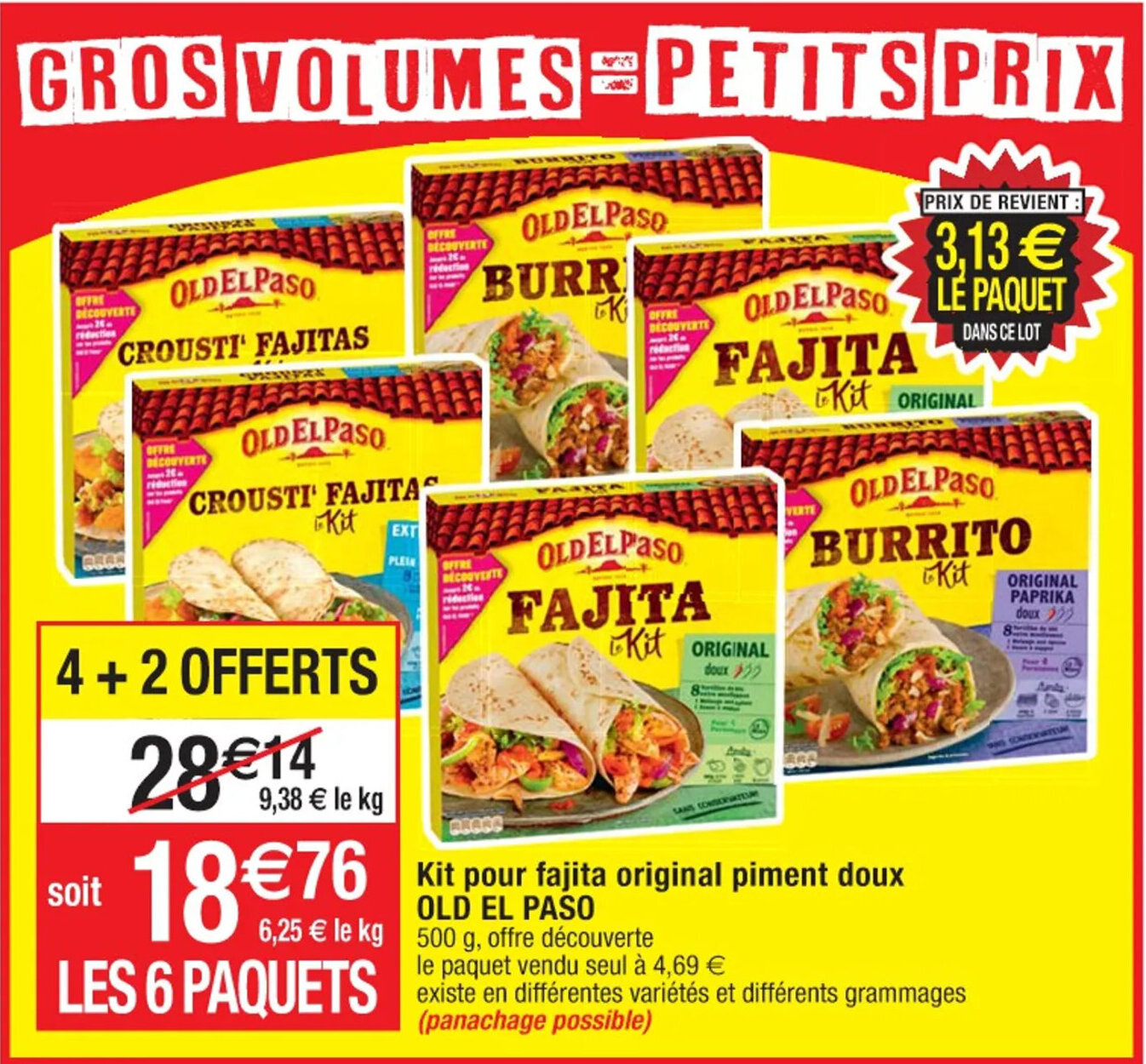 Promo Kit pour fajita original piment doux OLD EL PASO chez Cora