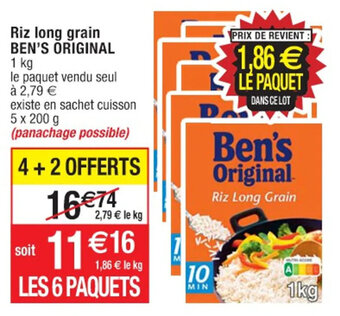 Riz long grain BEN'S ORIGINAL