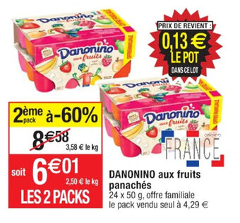 DANONINO aux fruits panachés