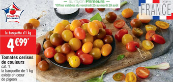 Cora x Carrefour Tomates cerises de couleurs offre