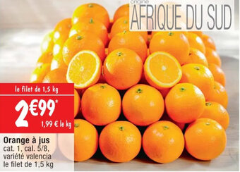 Cora x Carrefour Orange à jus offre
