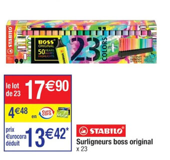 Surligneurs boss original
