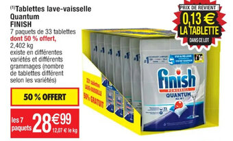 Cora x Carrefour (1)Tablettes lave-vaisselle Quantum FINISH offre