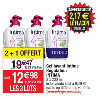 Cora x Carrefour Gel lavant intime Régulateur INTIMA offre