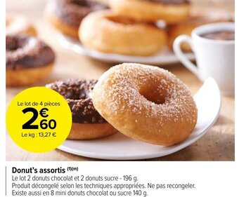 Carrefour Market Donut's assortis (1)(m) offre