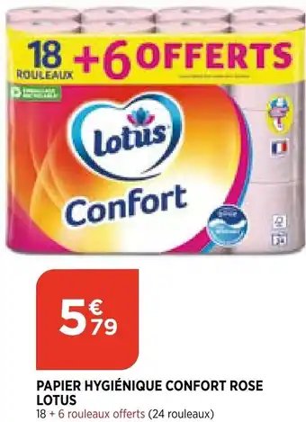 Bi1 Papier Hygiénique Confort Rose offre