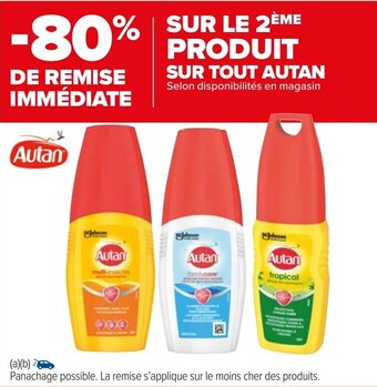 SUR LE 2ĂME SUR TOUT AUTAN Selon disponibilitĂ©s en magasin