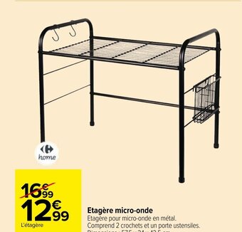 Carrefour Market Etagère micro-onde offre