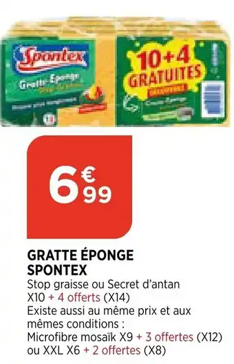 Bi1 Gratte éponge Spontex offre