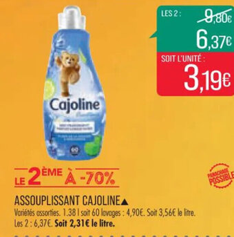 Match ASSOUPLISSANT CAJOLINE offre