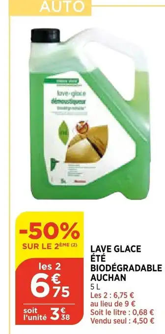 Bi1 Lave Glace été Biodégradable offre