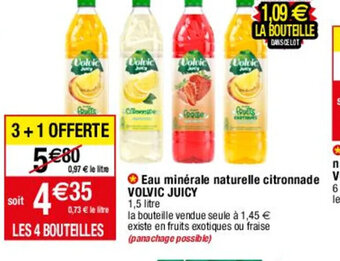 Migros Eau minérale naturelle citronnade VOLVIC VOLVIC JUICY offre