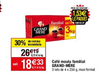 Migros Cafe Moulu Familial GRAND-MERE offre