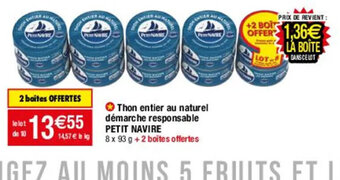Migros Thon entier au naturel démarche responsable offre
