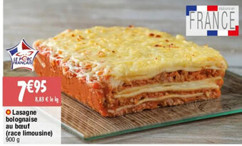 Migros Lasagne bolognaise au bœuf (race limousine) 900 g offre