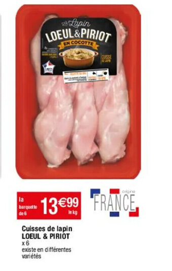 Cuisses de lapin LOEUL & PIRIOT x6
