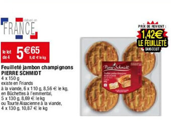 Migros Feuilleté jambon champignons offre
