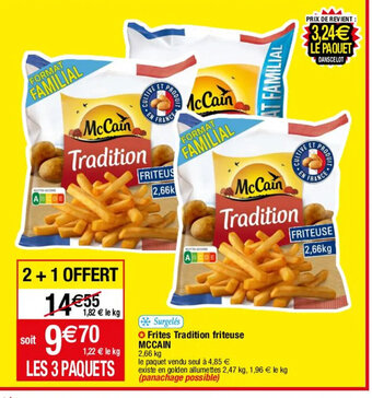 Migros Frites Tradition friteuse MCCAIN offre