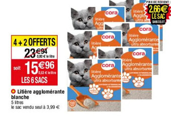 Migros ✪ Litière agglomérante blanche offre