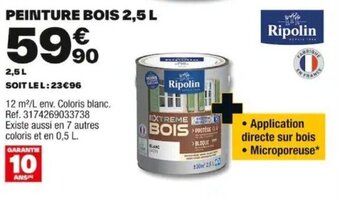 Brico Dépôt PEINTURE BOIS 2,5 L offre