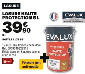 Brico Dépôt LASURE HAUTE PROTECTION 5 L offre