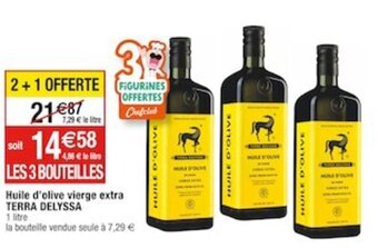 Cora x Carrefour Huile d'olive vierge extra TERRA DELYSSA offre