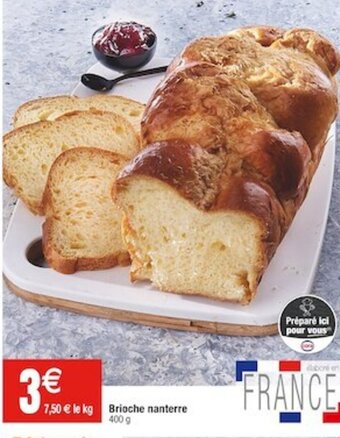 Cora x Carrefour Brioche nanterre 400 g offre
