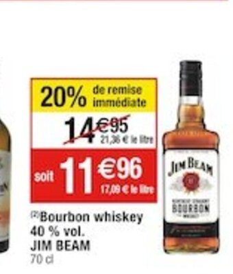 Bourbon whiskey 40 % vol. JIM BEAM 70 d