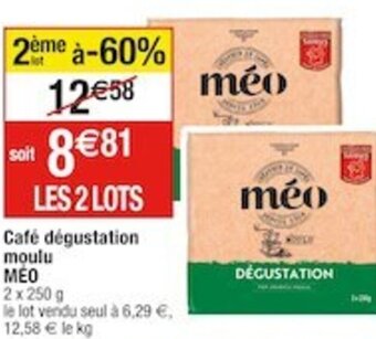 Cora x Carrefour Café dégustation moulu MEO offre