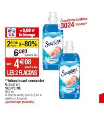 Cora x Carrefour "Adoucissant concentré Grand air offre