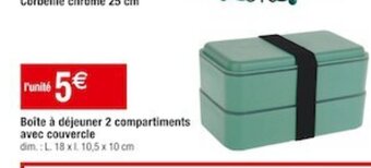Boîte à déjeuner 2 compartiments
