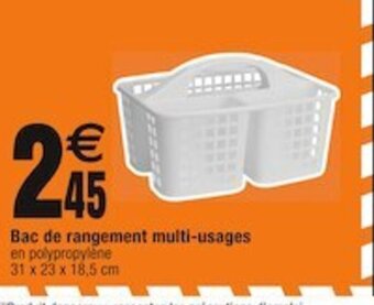 Cora x Carrefour Bac de rangement multi-usages offre