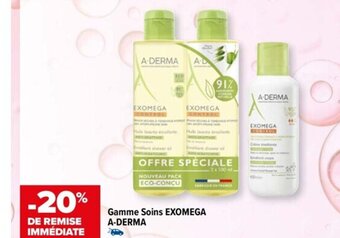 Carrefour Gamme Soins EXOMEGA A-DERMA offre