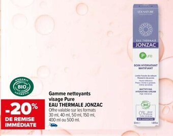 Carrefour Gamme nettoyants visage Pure offre
