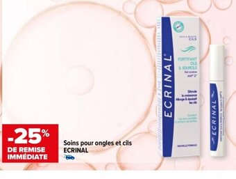 Carrefour Soins pour ongles et cils ECRINAL offre