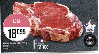 Casino Supermarchés Viande bovine côte à griller offre