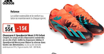 Decathlon Chaussures X Speedportal Messi.3 FG Enfant offre