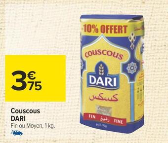 Carrefour Dari couscous offre