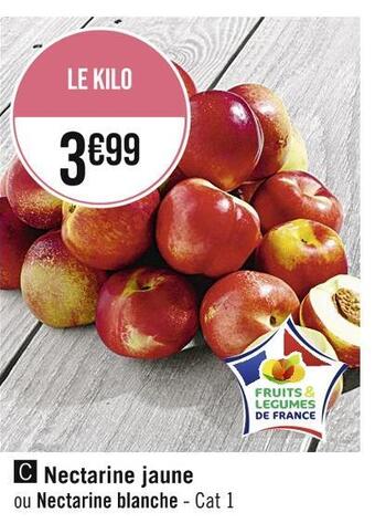Casino Supermarchés Nectarine jaune offre