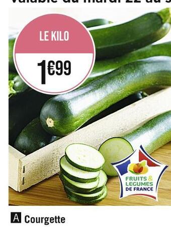 Casino Supermarchés Courgette offre