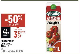 Spar Alvalle gazpacho l’original offre
