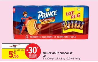 Intermarché Lu prince goût chocolat offre