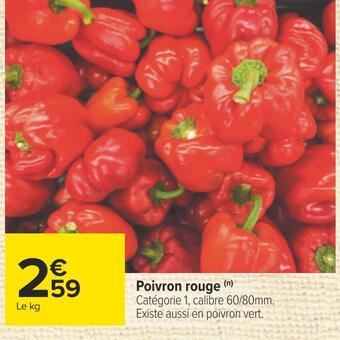 Carrefour Poivron rouge offre