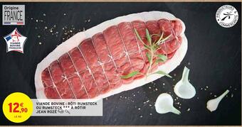 Intermarché Jean rozé viande bovine : rôti rumsteck ou rumsteck à rôtir offre