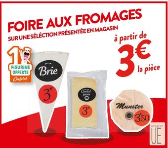 Cora x Carrefour Foire aux fromages sur une séléction présentée en magasin offre