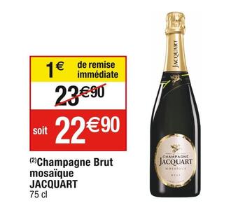 Cora x Carrefour Jacquart champagne brut mosaïque offre
