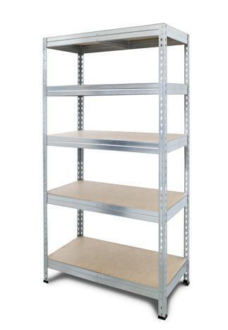 Cooke and lewis étagère garage bois/métal 5 tablettes - h.180 x l.97 x p.40 cm