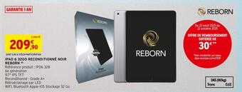 Intermarché Reborn ipad 6 32go reconditionné noir offre