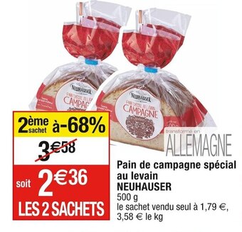 Neuhauser pain de campagne spécial au levain