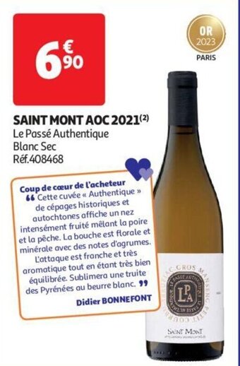 Auchan SAINT MONT AOC 2021(²) offre